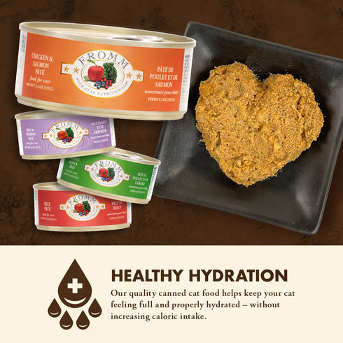 Fromm Four-Star Wet Cat Food - Chicken & Salmon Pâté - 5.5oz Can